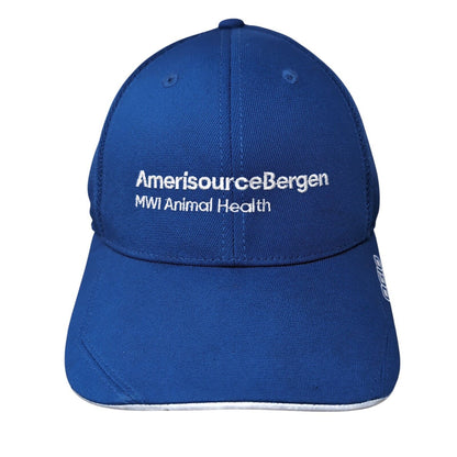 AmerisourceBergen MWI Animal Health Fitted Hat Blue L/XL 6 Panel Ogio Endurance