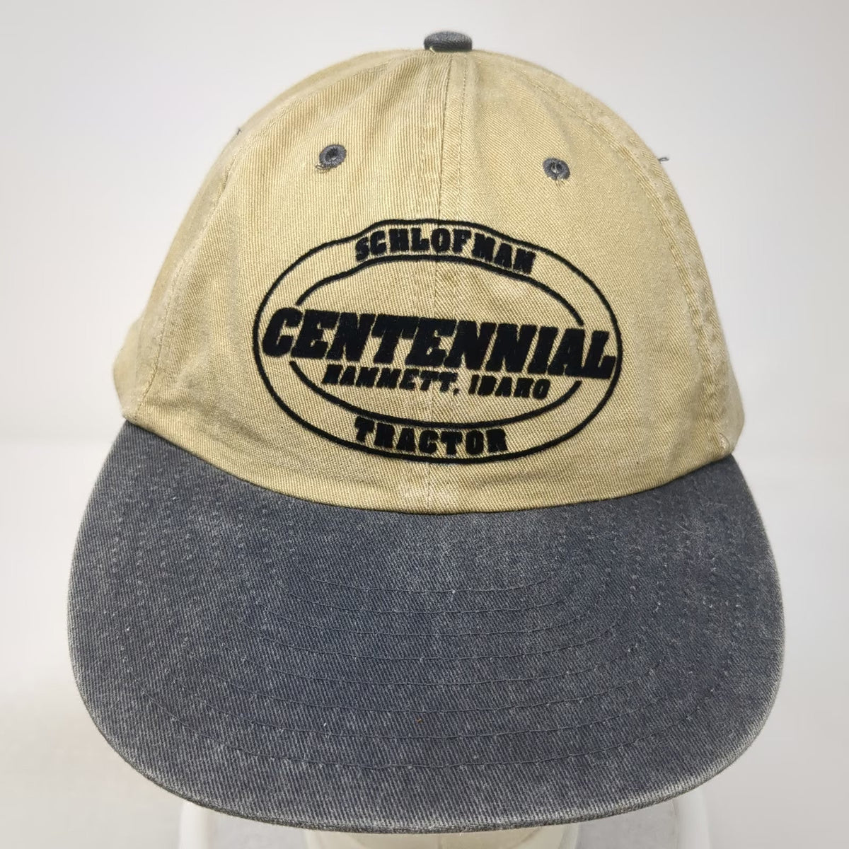 Nissun Baseball Cap Beige Gray One Size Idaho Tractor Schlofman Slideback Hat