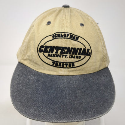 Nissun Baseball Cap Beige Gray One Size Idaho Tractor Schlofman Slideback Hat