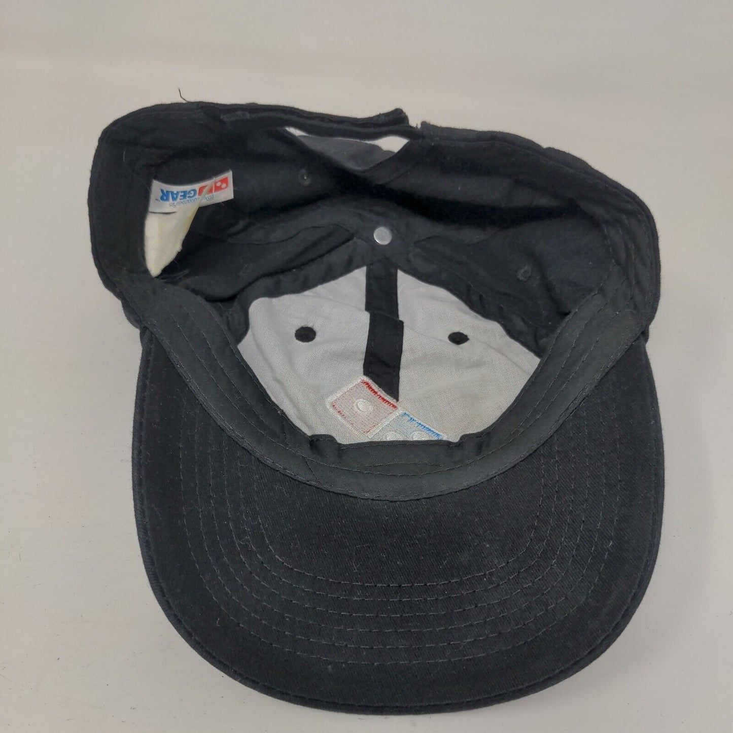 Domino's Pizza Strapback Hat Black One Size Employee Uniform Embroidered