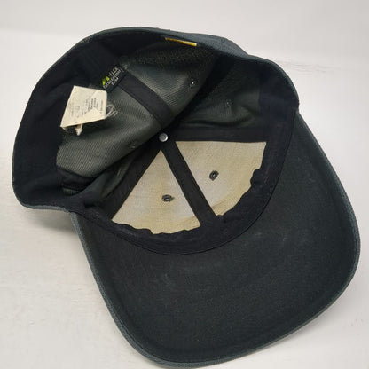 Oakley Baseball Cap Gray M Flexfit Metallic Logo Classic Mid Mesh Texture hat