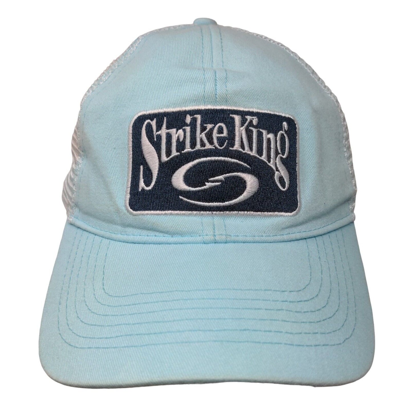 Strike King Snapback Trucker Hat Blue One Size Adjustable Embroidered Mesh Back