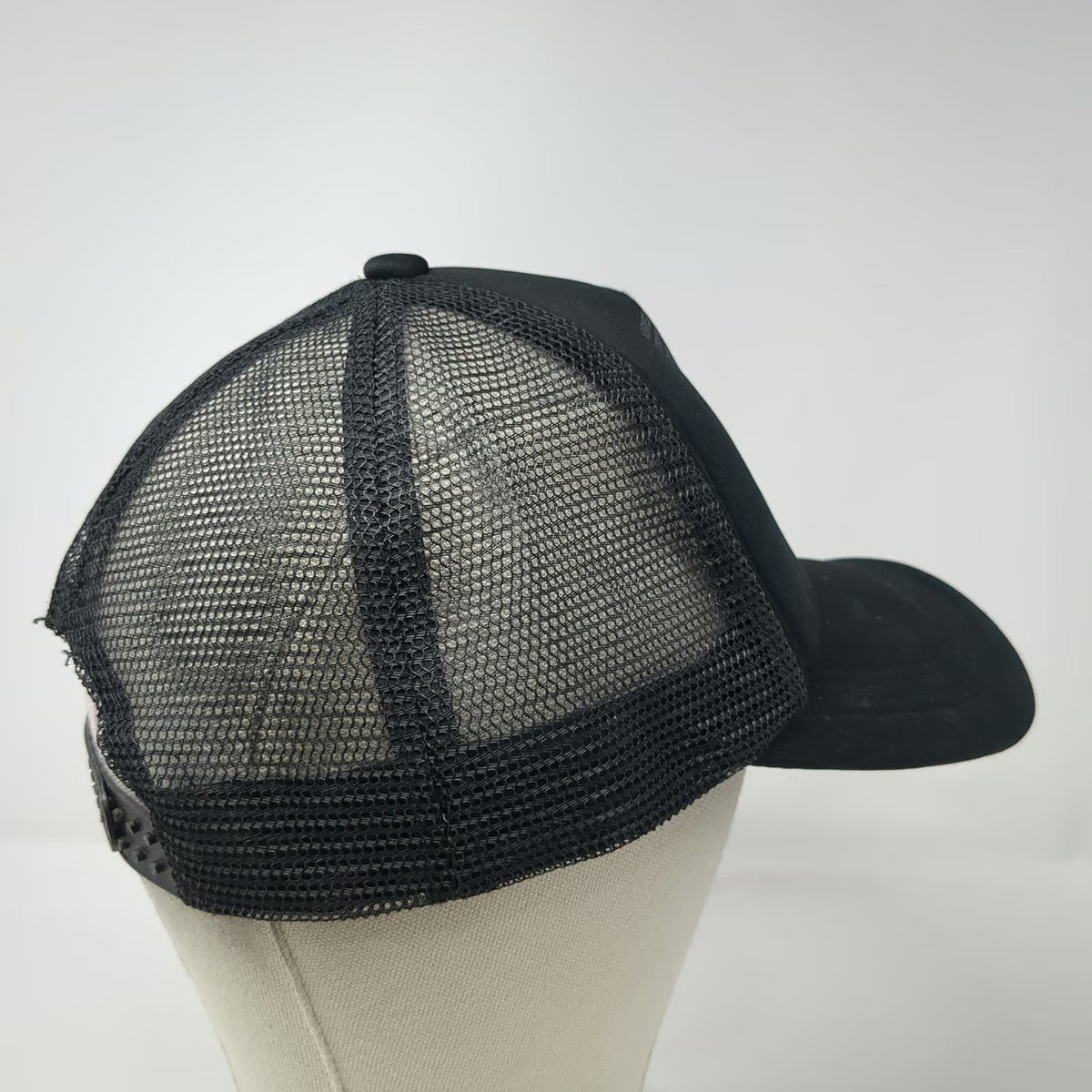 Black One Size Trucker Hat Star Norwegian Wood Lyrics Graphic Mesh Foam Front