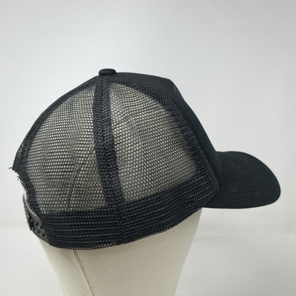 Black One Size Trucker Hat Star Norwegian Wood Lyrics Graphic Mesh Foam Front