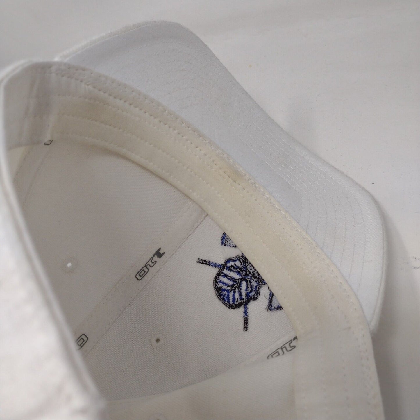 Yupoong Flexfit 110 Strapback Hat White One Size Embroidered 6 Panel