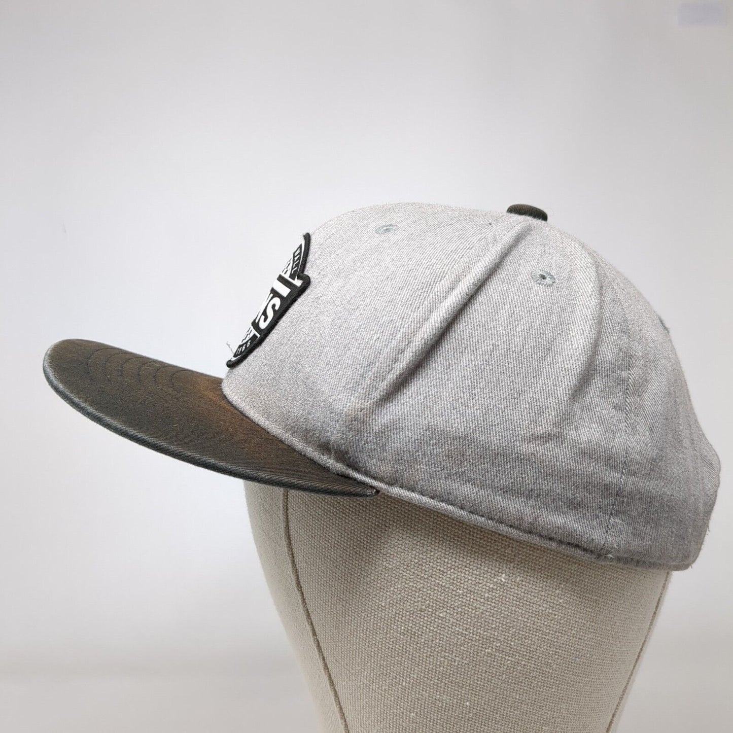 VANS Off The Wall Since 1966 Snapback Hat Gray One Size Adjustable Embroidered