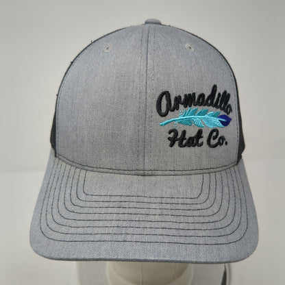 Armadillo Hat Co. Snapback Mesh Back Trucker Hat Gray One Size Richardson