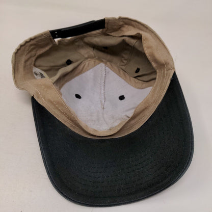 Foothills Insurance Snapback Hat Tan OSFA Adjustable Vented Holes Cobra