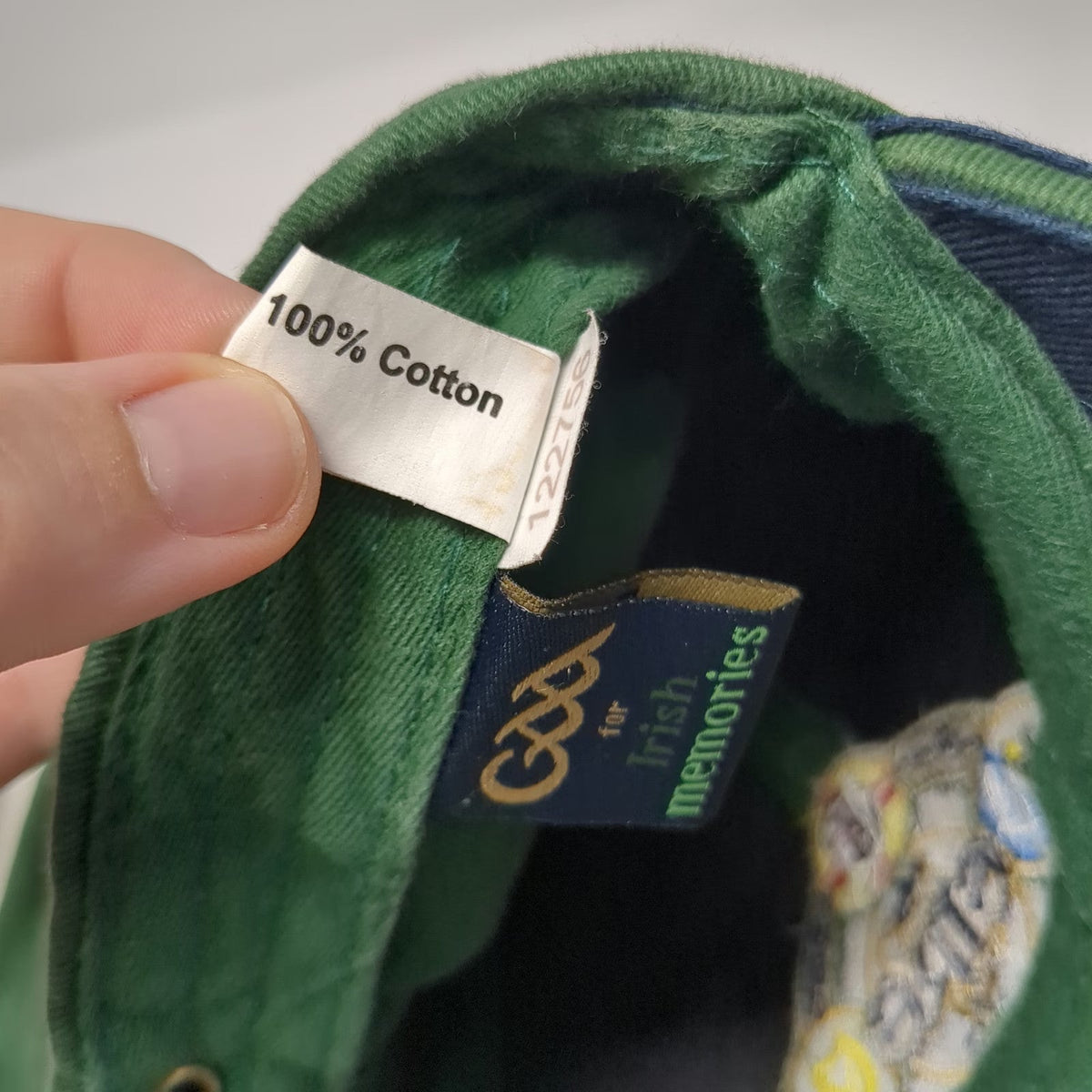 Lansdowne GAA Eire Crest Baseball Cap Blue Green One Size Hat Irish Provinces