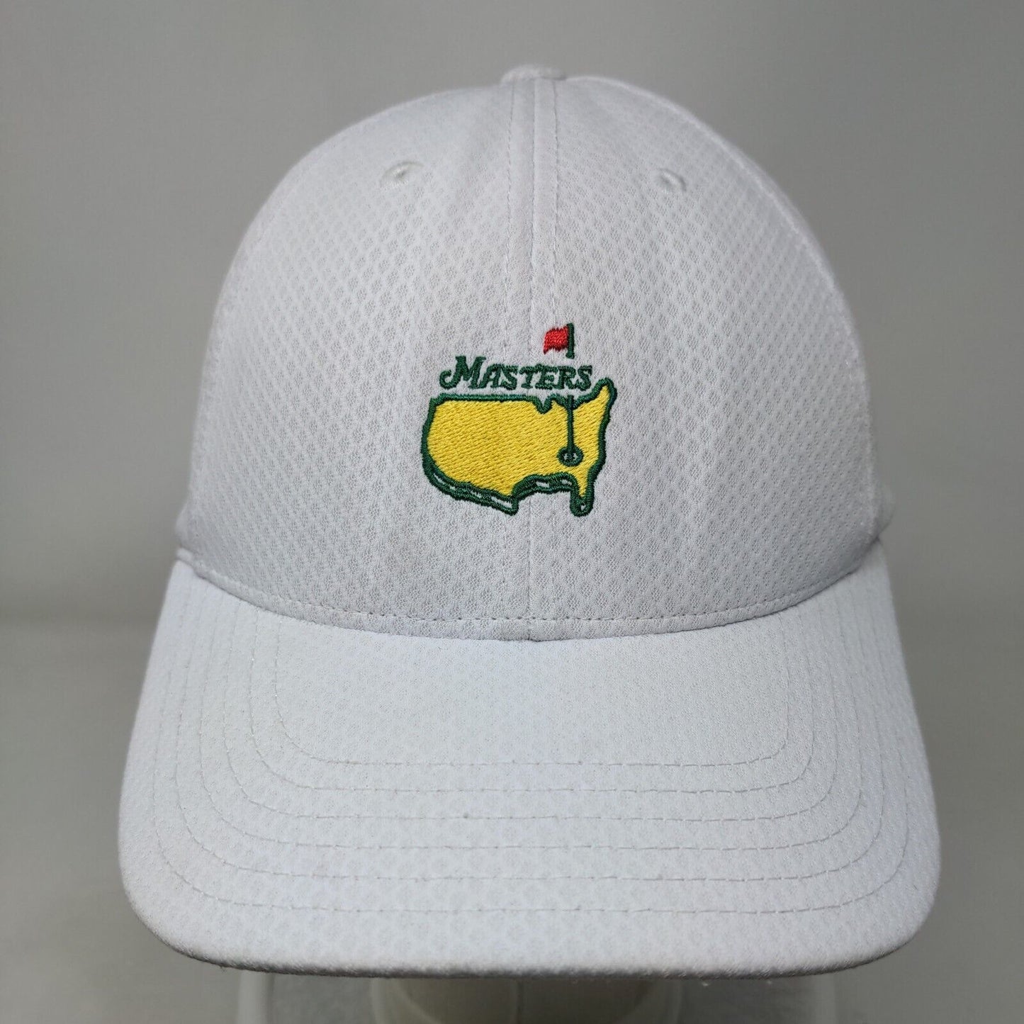 Masters Strapback Hat White One Size Adjustable Embroidered American Needle
