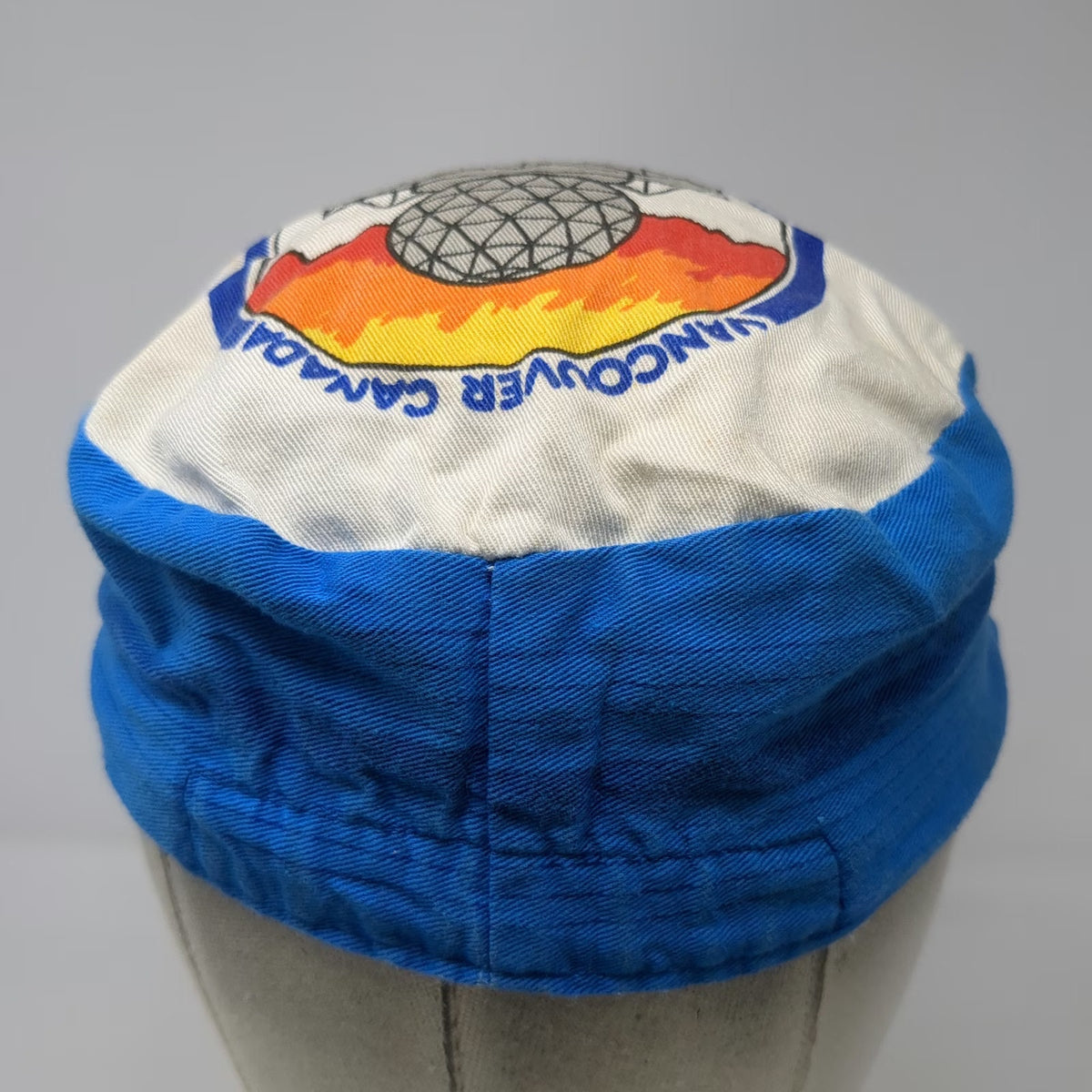 Expo 86 Vancouver Canada Baseball Cap White Blue One Size Souvenir Logo Hat