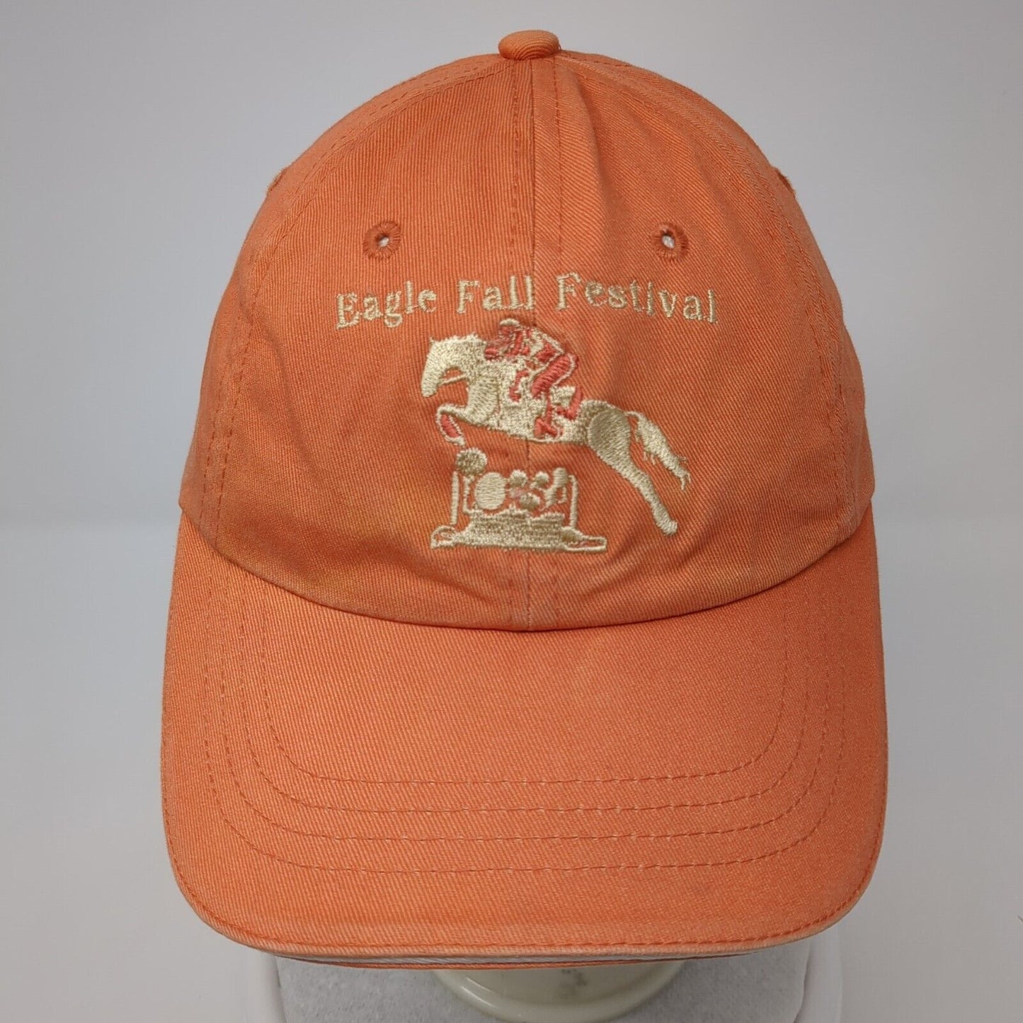 Eagle Fall Festival Slideback Hat Orange One Size 6 Panel Faded Glory