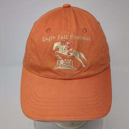 Eagle Fall Festival Slideback Hat Orange One Size 6 Panel Faded Glory