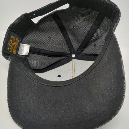 Hurley 5 Panel Gray One Size Hat Snapback Flat Brim Space Dye Heathered Logo
