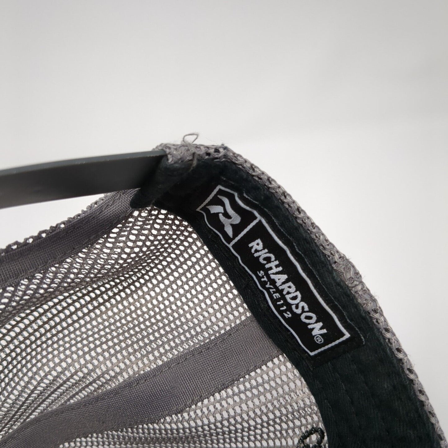 Kershaw Carb & Gutter Snapback Trucker Hat Gray OS Adjustable Mesh Richardson