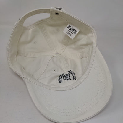 Victoria's Secret PINK Slideback Hat Cream One Size Embroidered Solid