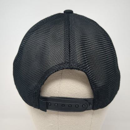 YETI Snapback Mesh Back Trucker Hat Black One Size Adjustable Outdoor