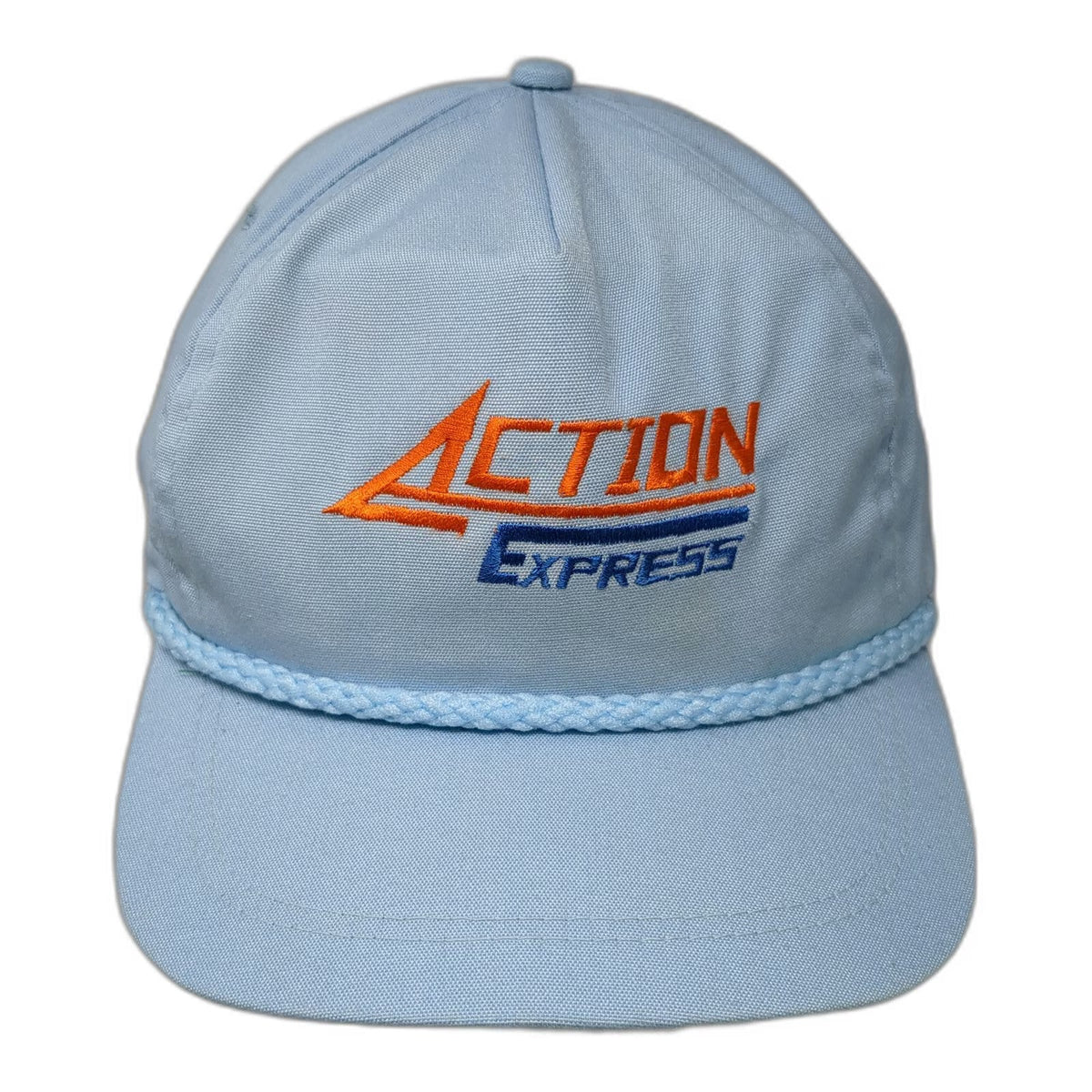 Imperial 5 Panel Blue Hat One Size Action Express Rope Mesh Back USA Made