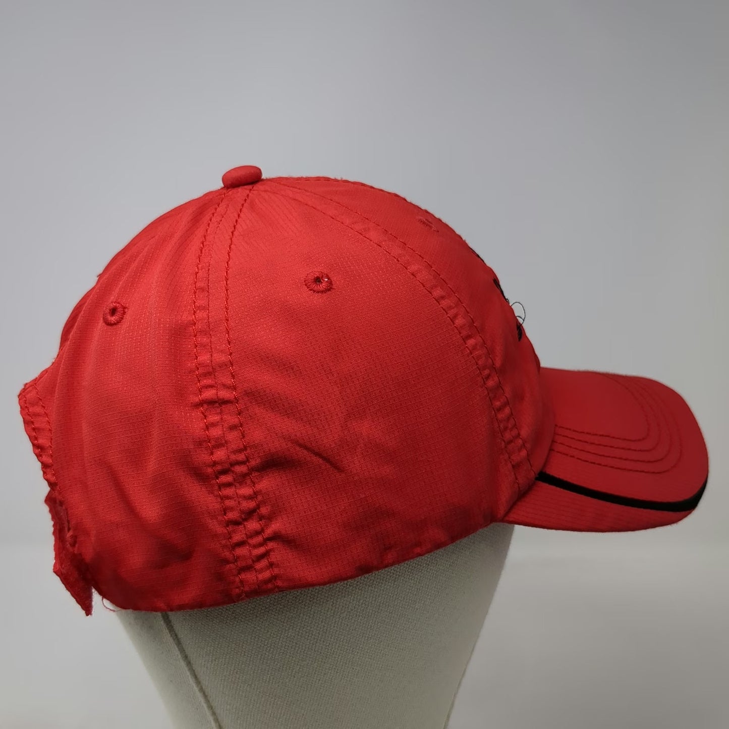 KC Caps Railroad Construction Co Train Baseball Cap Red One Size Strapback Hat