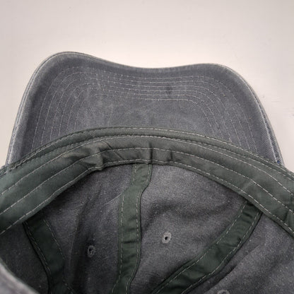 Unbranded Slideback Hat Gray One Size Adjustable Vented Holes 6 Panel Blank
