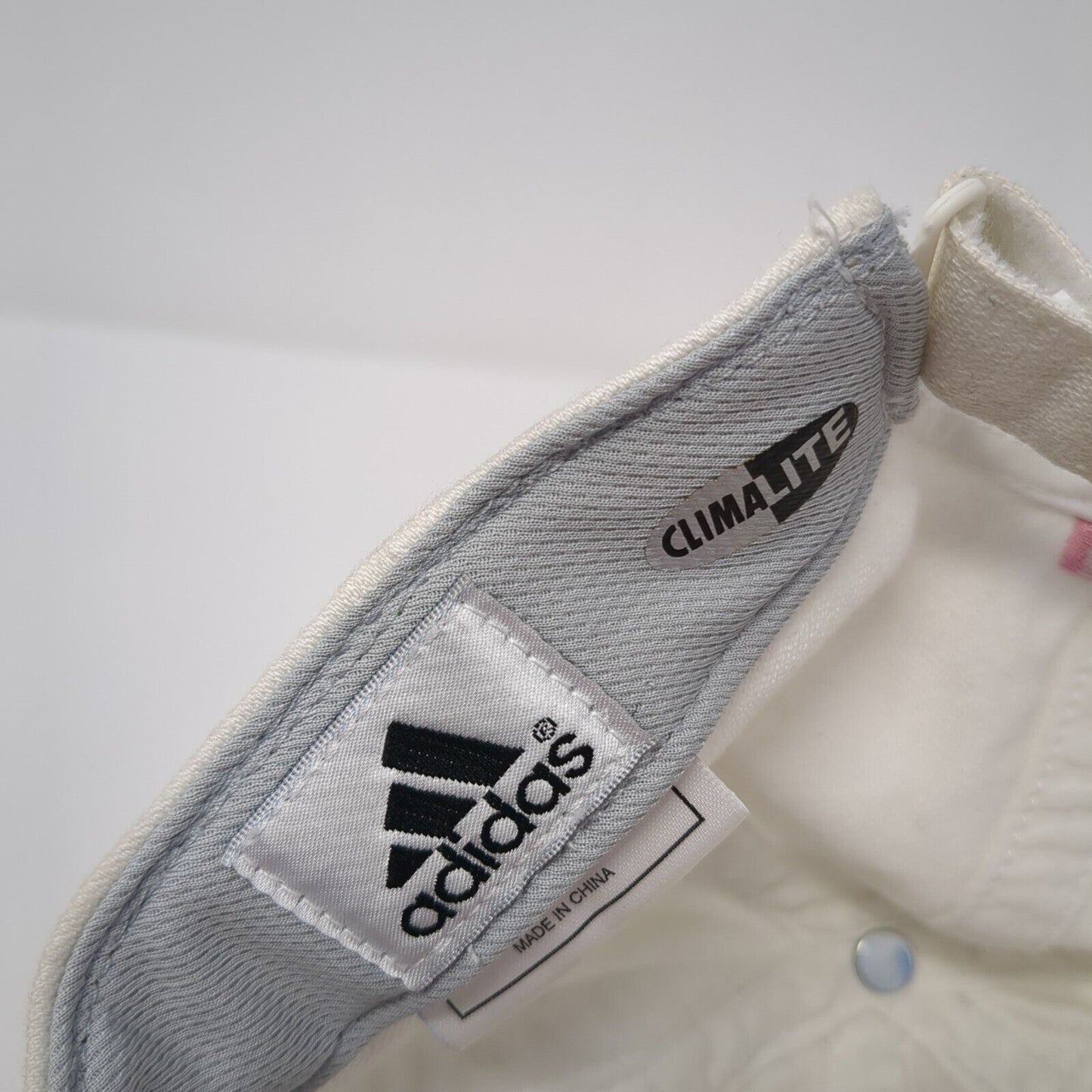 Adidas Climalite Strapback Hat White One Size Adjustable Embroidered Cotton
