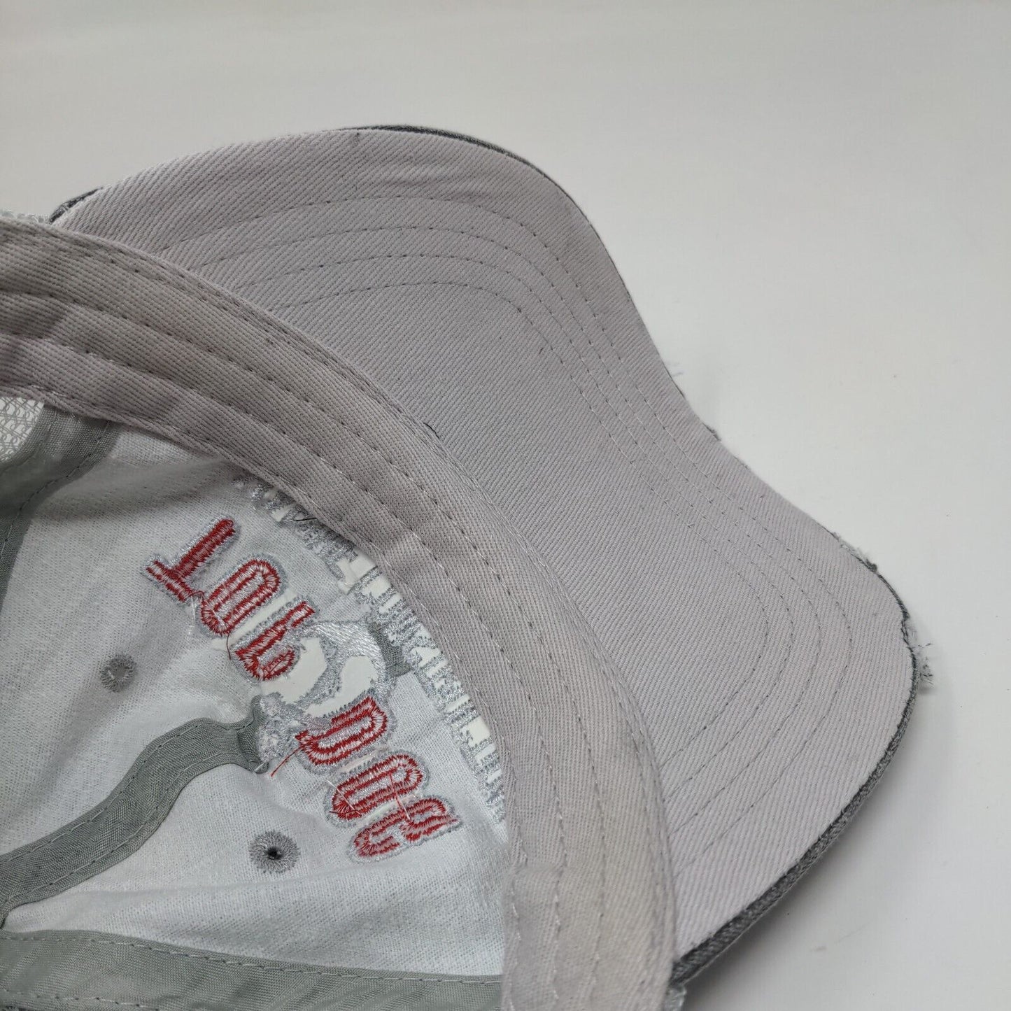 Top Dog Marine Construction Strapback Mesh Back Trucker Hat Gray OSFA