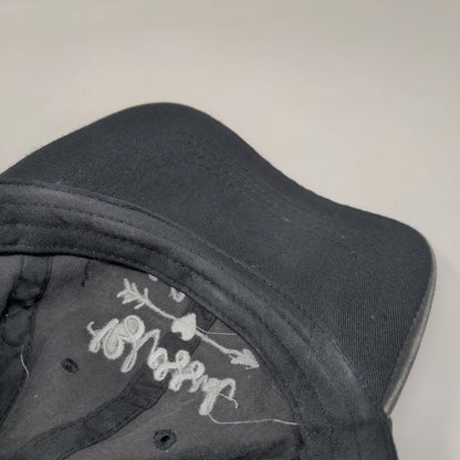 Blessed Mama Ponyback Slideback Hat Gray One Size Adjustable Embroidered Cotton