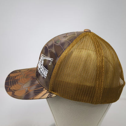 Richardson Trucker Hat Brown Camo One Size Snapback Seid Crane Service Mesh