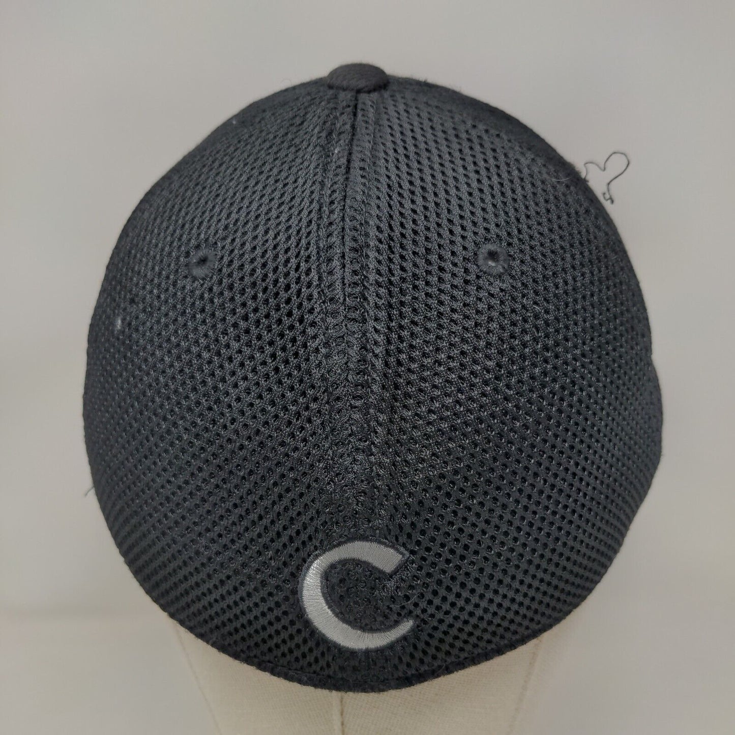 Clemson Tigers Fitted Mesh Back Hat Black OSFM Embroidered Pawn Logo NCAA