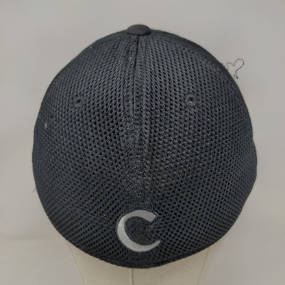 Clemson Tigers Fitted Mesh Back Hat Black OSFM Embroidered Pawn Logo NCAA