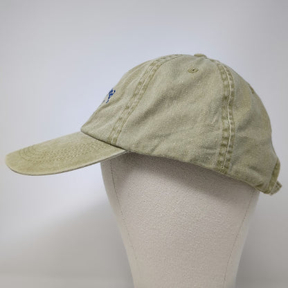 Anvil Baseball Cap Beige One Size Lake is good Fish Embroidery Cotton Hat Strap