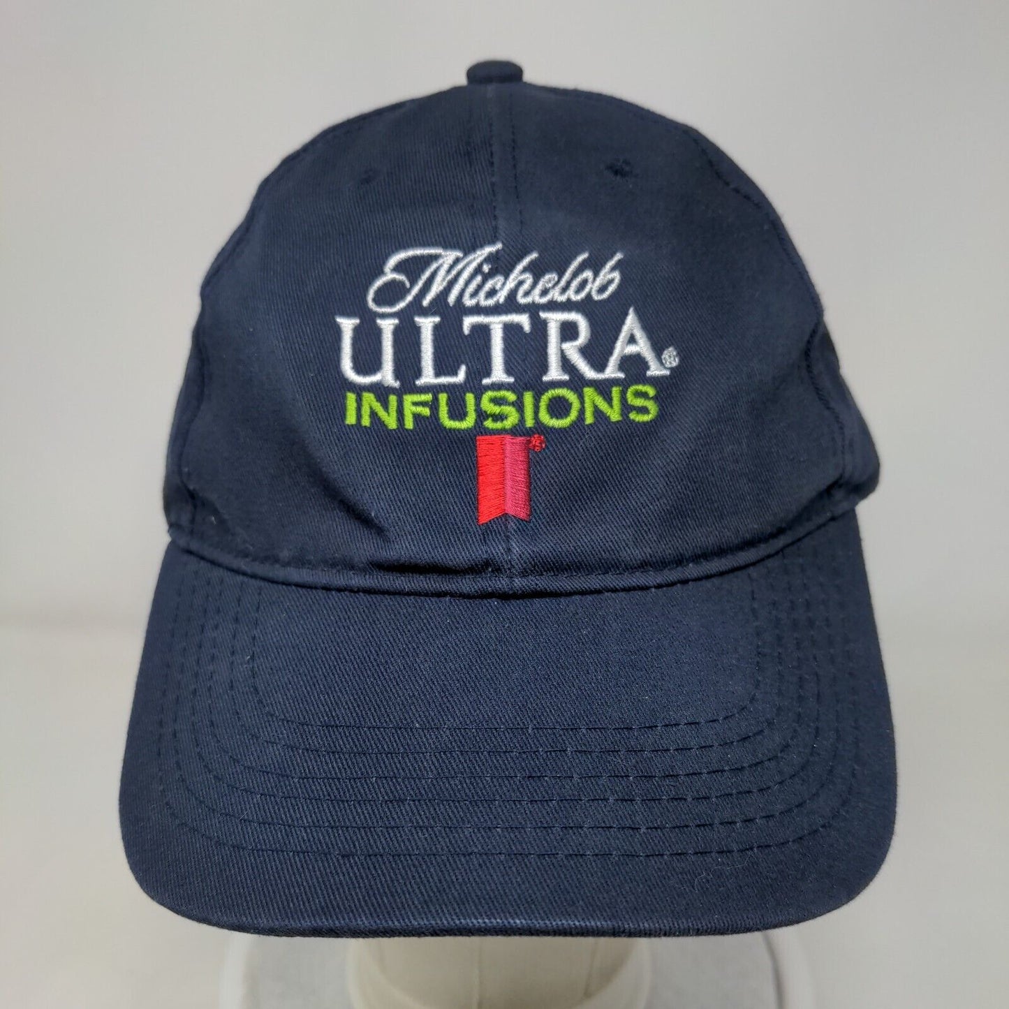 Michelob Ultra Infusions Slideback Hat Blue OSFM 6 Panel Quake City Caps