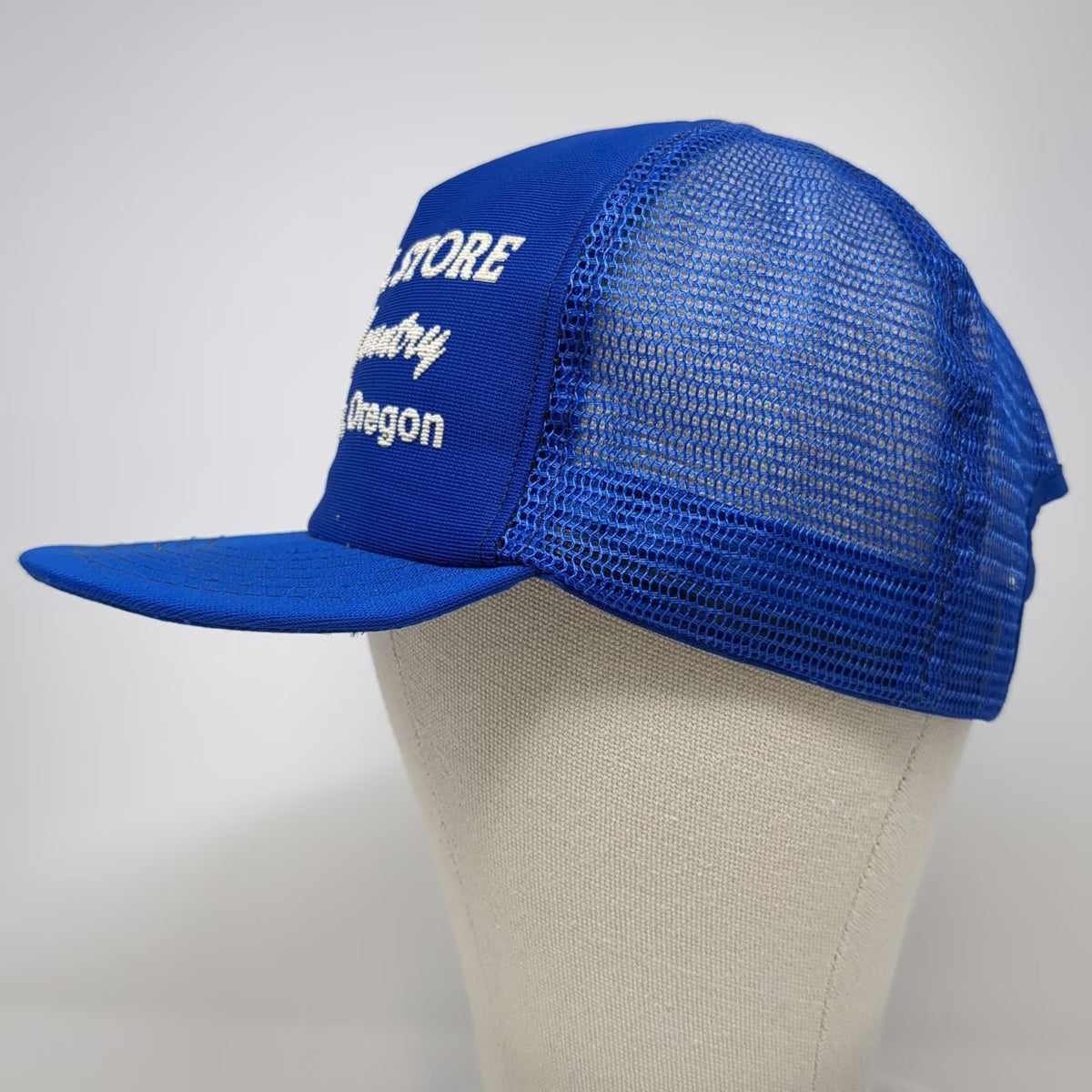 Blue One Size Trucker Hat General Store Basque Country Jordon Valley Oregon Mesh