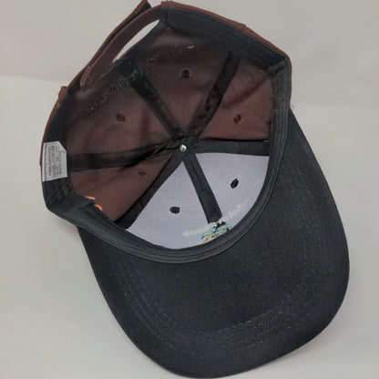 Kickin' Back St. Kitts Strapback Hat Brown 58cm The Sugar City 6 Panel