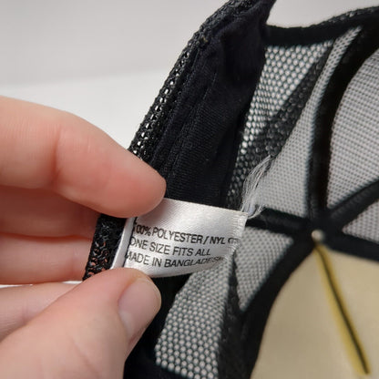 Donna's Tours Snapback Rope Trucker Hat Black OSFA Mesh Back Solid