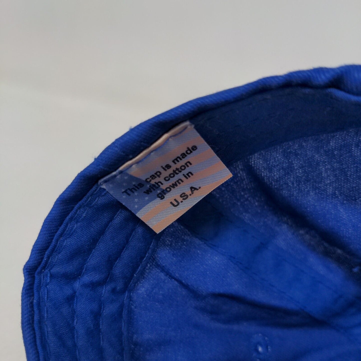 James Hardie Lowe's Strapback Hat Blue One Size Adjustable Embroidered Cotton
