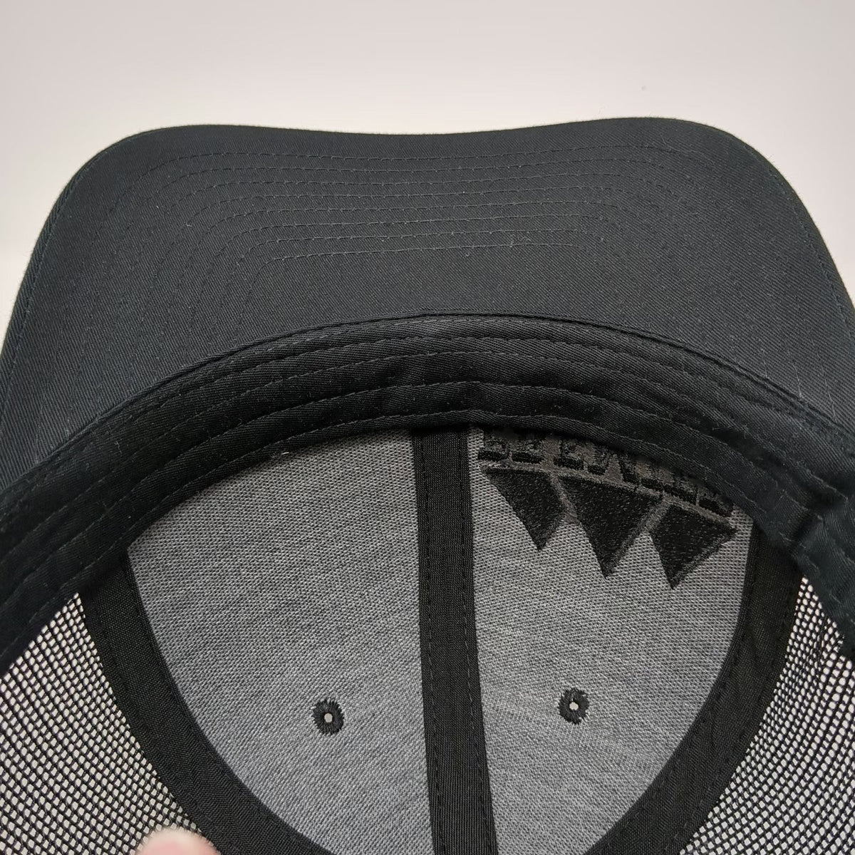 Richardson Trucker Hat Black One Size Premier Aggregates Mountain Snapback Mesh