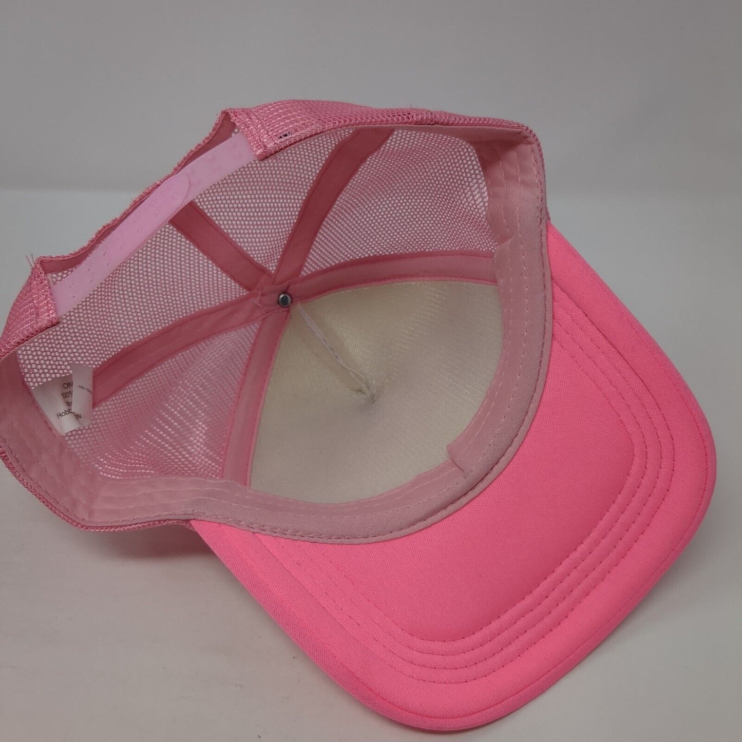 Flowers Snapback Mesh Back Trucker Hat Pink One Size Adjustable Outdoor