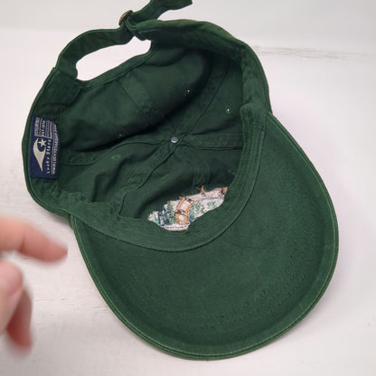 Lucky Stars Baseball Cap Green One Size Idaho Landscape Graphic Slideback Hat
