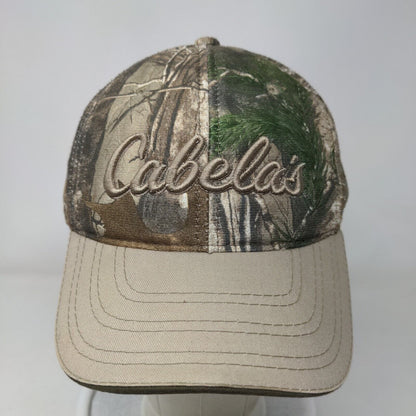 Cabela's Strapback Hat Camouflage One Size Embroidered Adjustable Q3