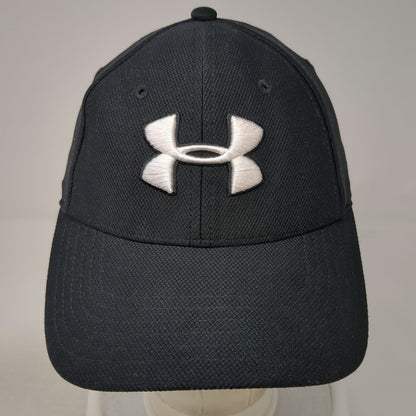 Under Armour Baseball Cap Black M Embroidered Logo Performance Stretch Fit Hat