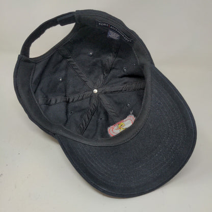 Port Authority Men's Slideback Hat Black Embroidered Pete's Duck Inn Logo