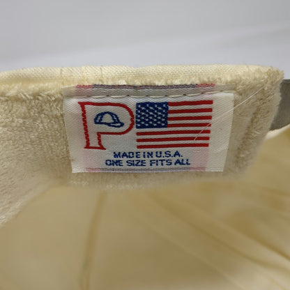 Paramount 5 Panel Beige Hat One Size OSH Pinole California Made in USA Slideback