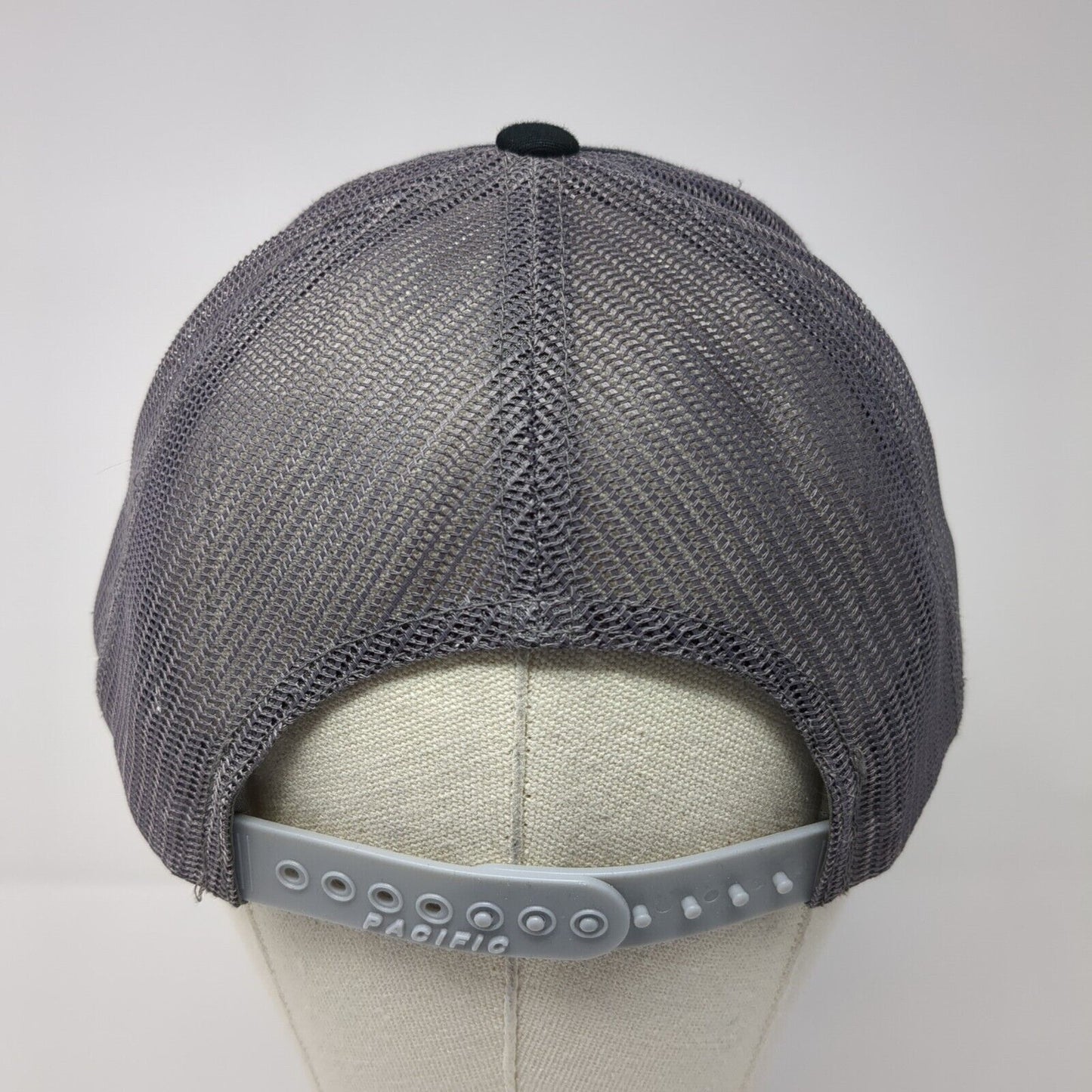 Steelhead Metal Corp. Snapback Trucker Hat Black One Size Mesh Back