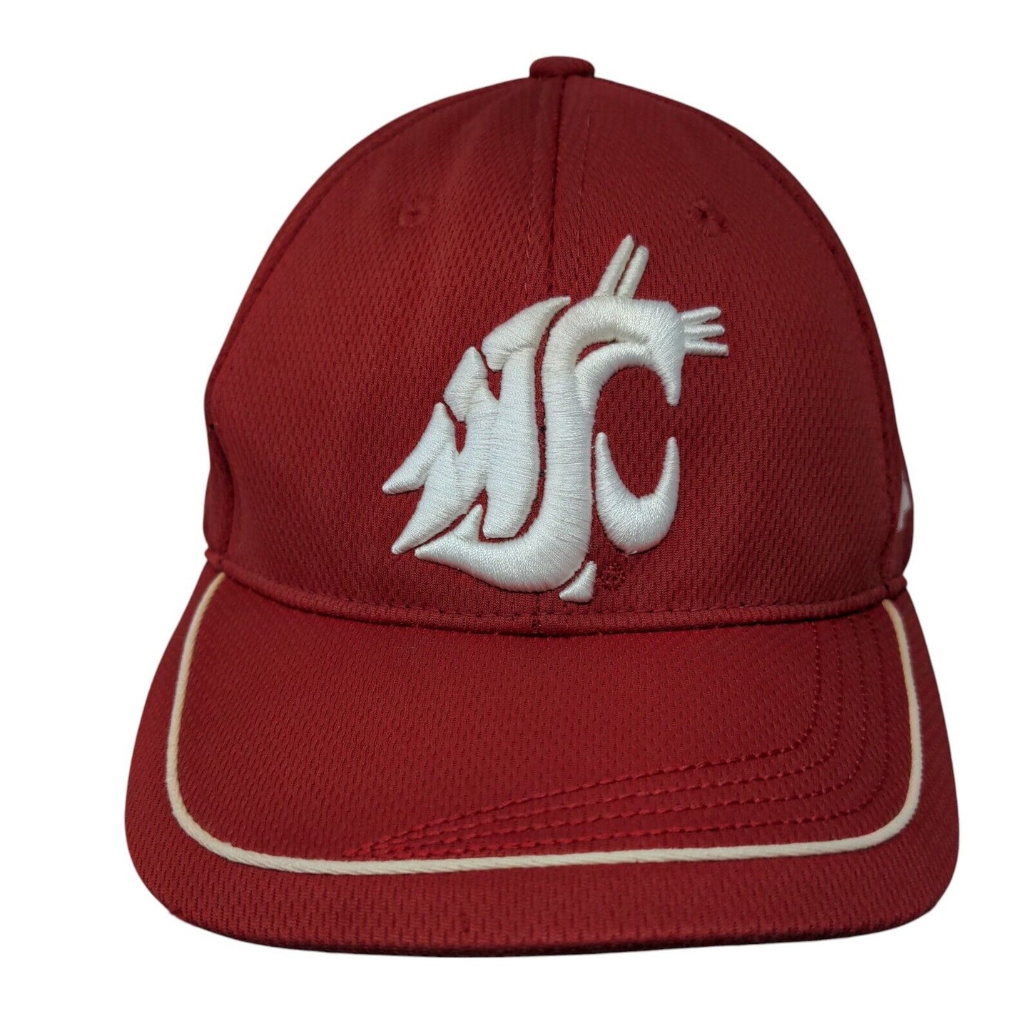 Cougars Strapback Hat Red One Size Adjustable Embroidered 6 Panel Russell
