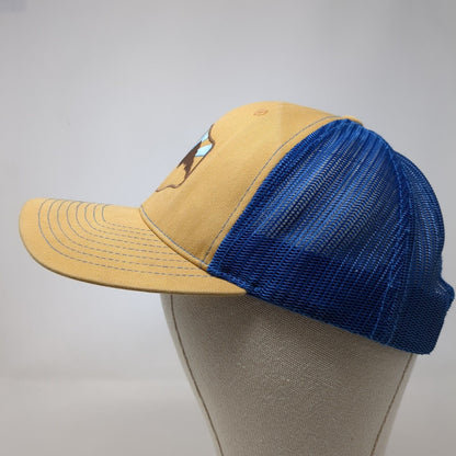 Richardson Snapback Trucker Hat Multi One Size Mesh Back Embroidered