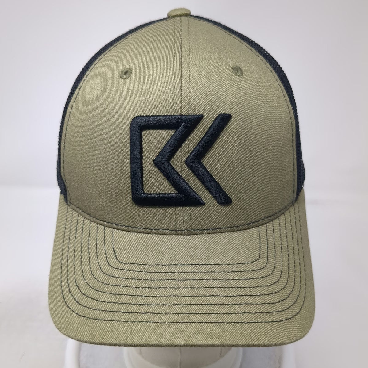 Bakcou Trucker Hat Green One Size Snapback Mesh BK Logo Structured Hunting Cap