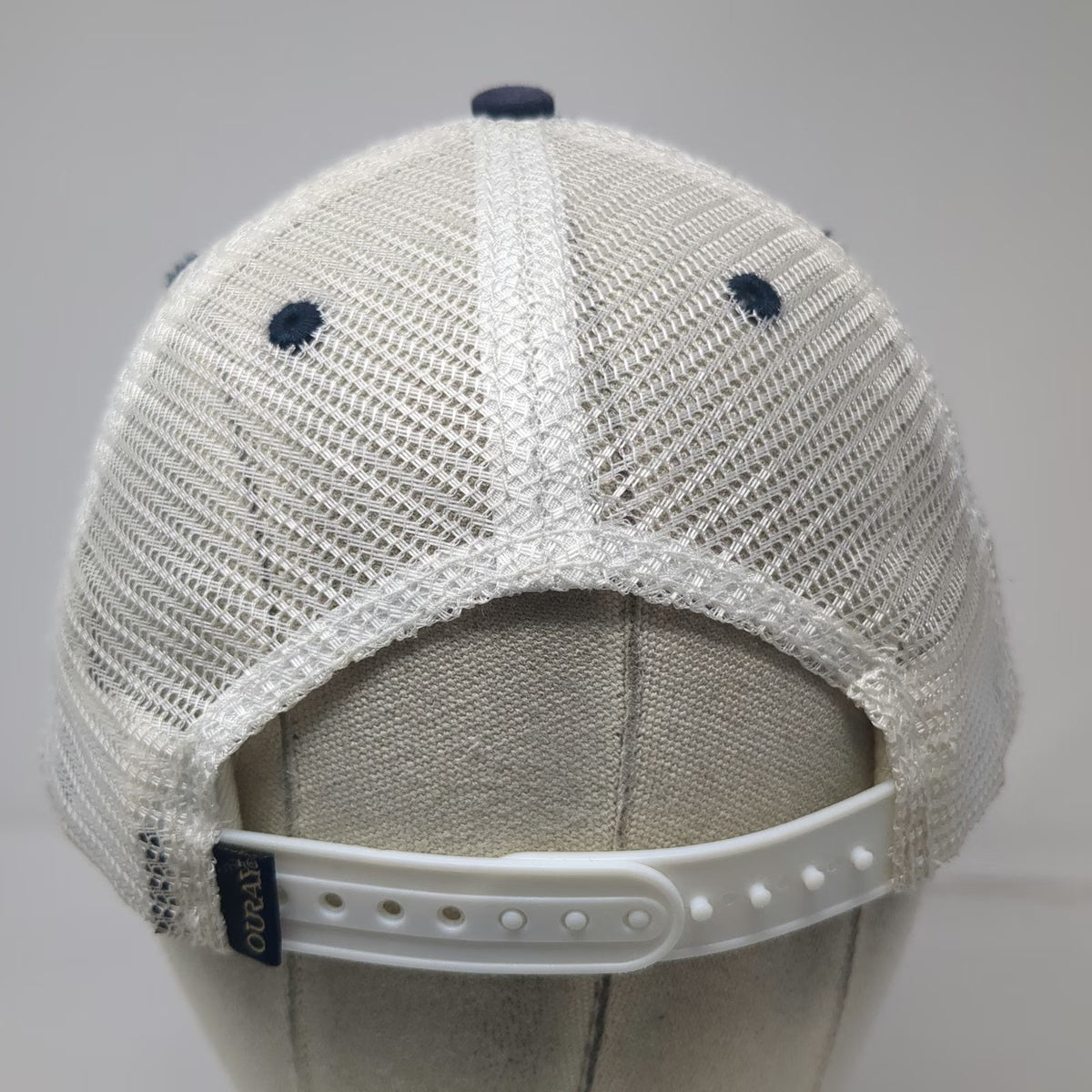Ouray Trucker Hat Blue One Size Woolly Buggers Fly Fishing Mesh Snapback Cap