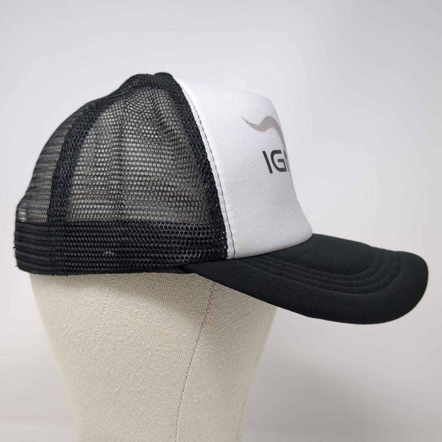 Trucker Hat Black One Size Ignite Animal Skull Mesh Back Snapback Foam Front hat