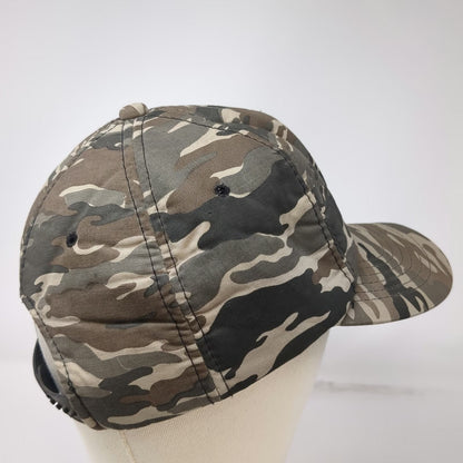 AJ Headwear Snapback Green Tiger Stripe Camo Hat One Size Structured 6 Panel